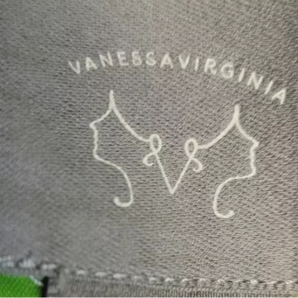 Anthropologie Vanessa Virginia Tropical Palm Leaf Print Halter Top Size 8 - Picture 7 of 9